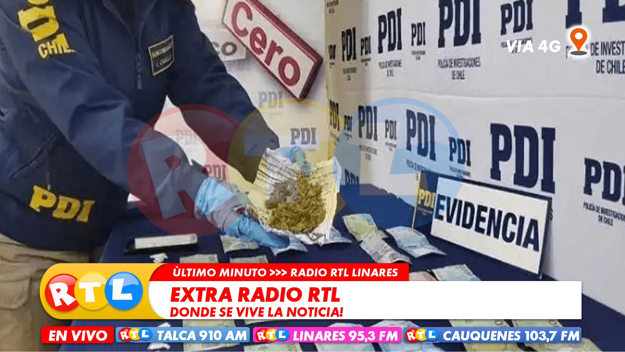 PDI detiene a matrimonio por microtráfico de drogas en Cauquenes