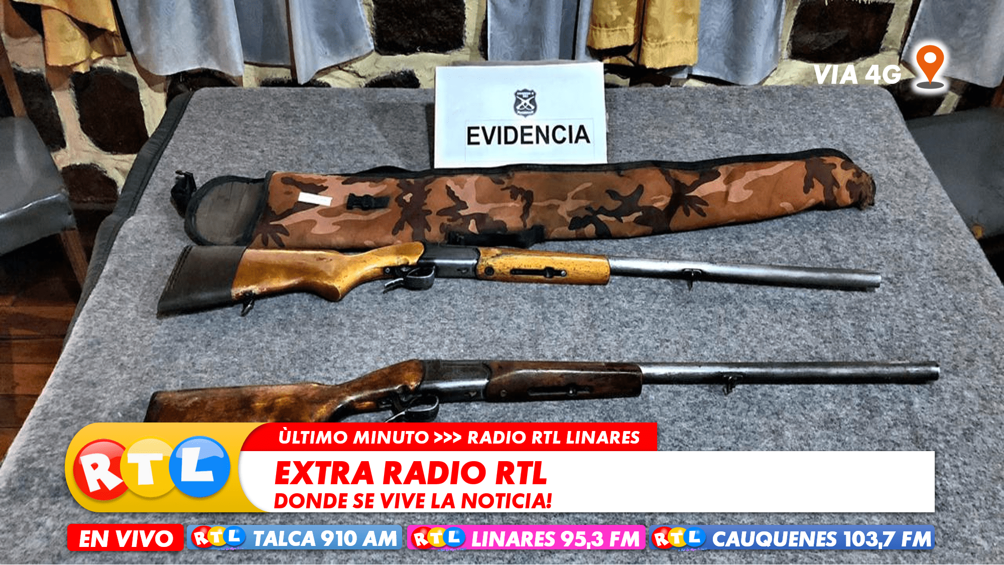 CARABINEROS DEL MELADO DETIENEN A SUJETOS POR PORTE Y TENENCIA ILEGAL DE ARMAS DE FUEGO.