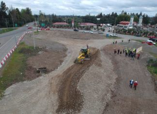 MOP inicia construcción de moderna rotonda en enlace de acceso a Linares