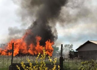 INCENDIO ESTRUCTURAL EN COLBUN